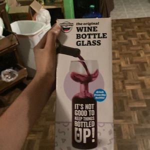 Wine bottle glass!